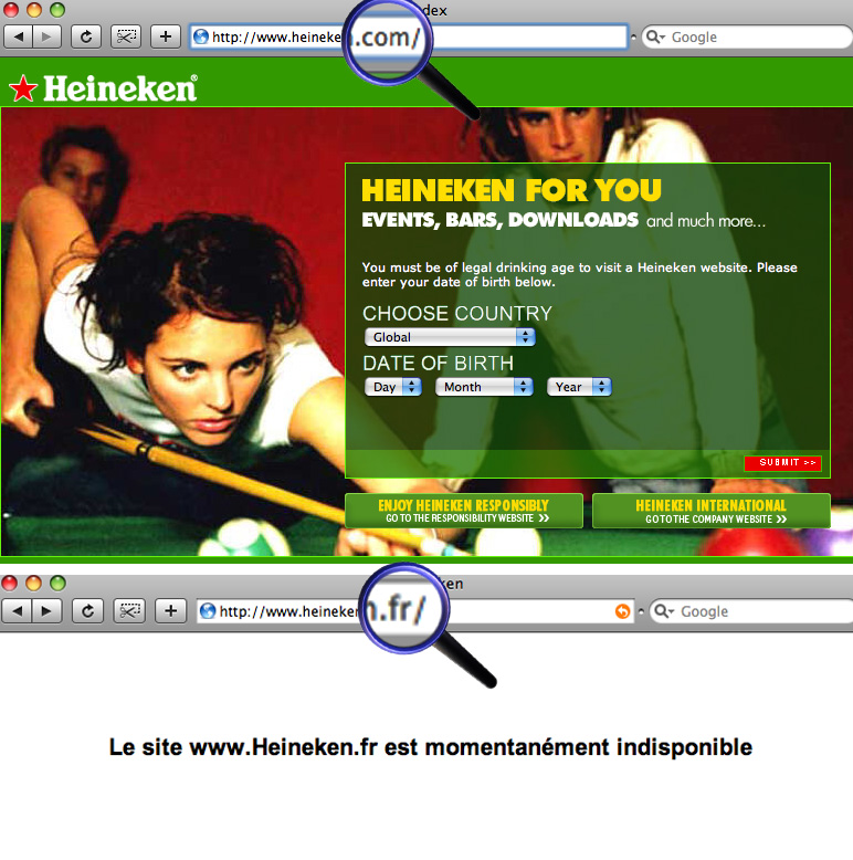 Site Heineken.fr